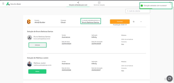 Licença adotada