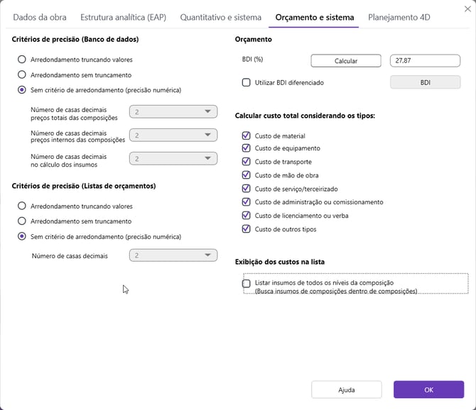 Orçamento e Sistemas