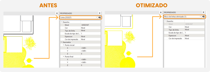 importação otimizada dwg